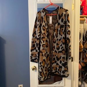 Apt 9 leopard cardigan. Size XL